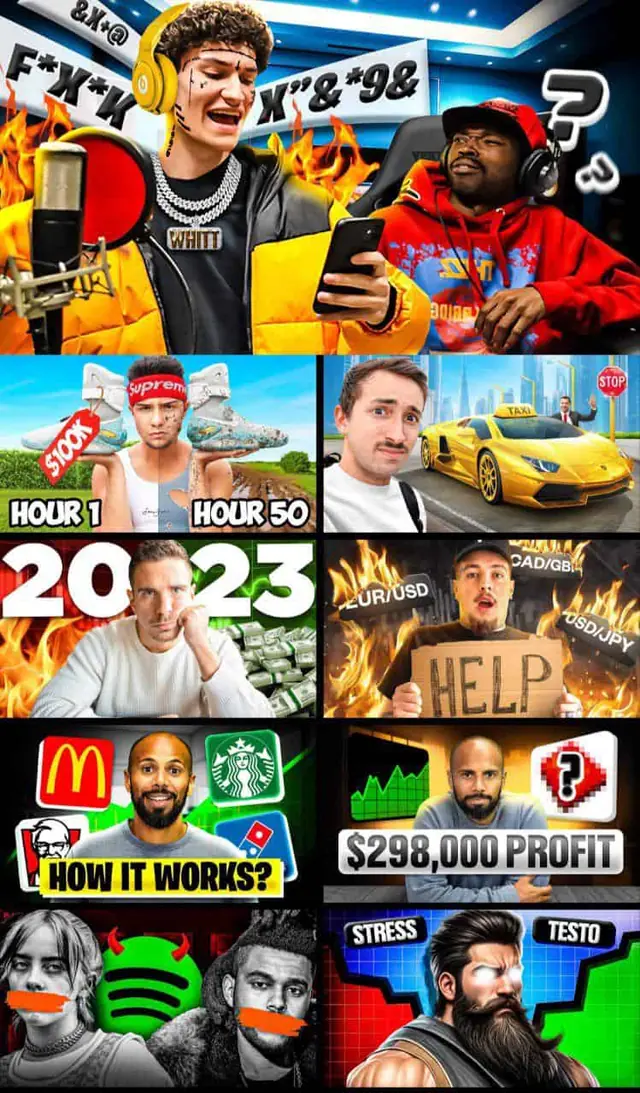 Thumbnail edits showcase
